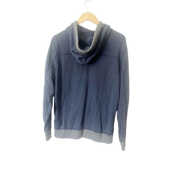 Abercrombie & Fitch Dark Blue Full Zip Hooded Sweatshirt With Pockets Size Small - Picture 3 of 4